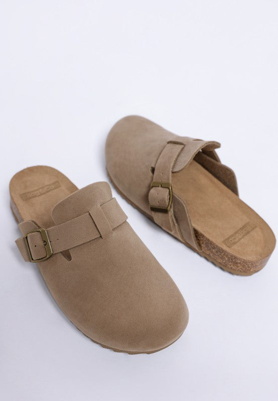 Ratiha Buckle Accent Slip-On Footbed Mules-Rag Company-[option4]-[option5]-[option6]-[option7]-[option8]-Shop-Boutique-Clothing-for-Women-Online