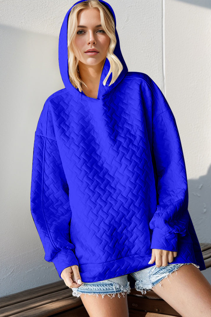 Double Take Texture Drop Shoulder Long Sleeve Hoodie-Trendsi-Royal Blue-S-[option4]-[option5]-[option6]-[option7]-[option8]-Shop-Boutique-Clothing-for-Women-Online