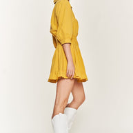 Eyelet detail 3/4 sleeve short dress-Jade By Jane-[option4]-[option5]-[option6]-[option7]-[option8]-Shop-Boutique-Clothing-for-Women-Online