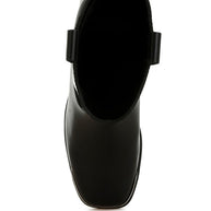 Iliad Genuine Leather Metallic Accent Ankle Boots-Rag Company-[option4]-[option5]-[option6]-[option7]-[option8]-Shop-Boutique-Clothing-for-Women-Online