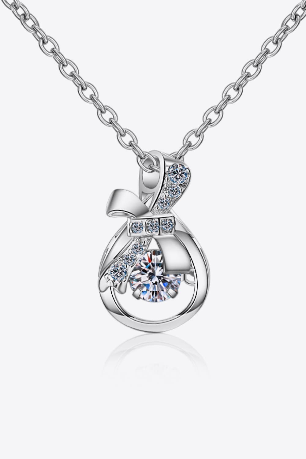 Moissanite 925 Sterling Silver Necklace-Trendsi-Silver-One Size-[option4]-[option5]-[option6]-[option7]-[option8]-Shop-Boutique-Clothing-for-Women-Online