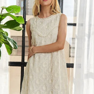 ADORA Applique Round Neck Sleeveless Shift Dress-Dresses-Trendsi-[option4]-[option5]-[option6]-[option7]-[option8]-Shop-Boutique-Clothing-for-Women-Online