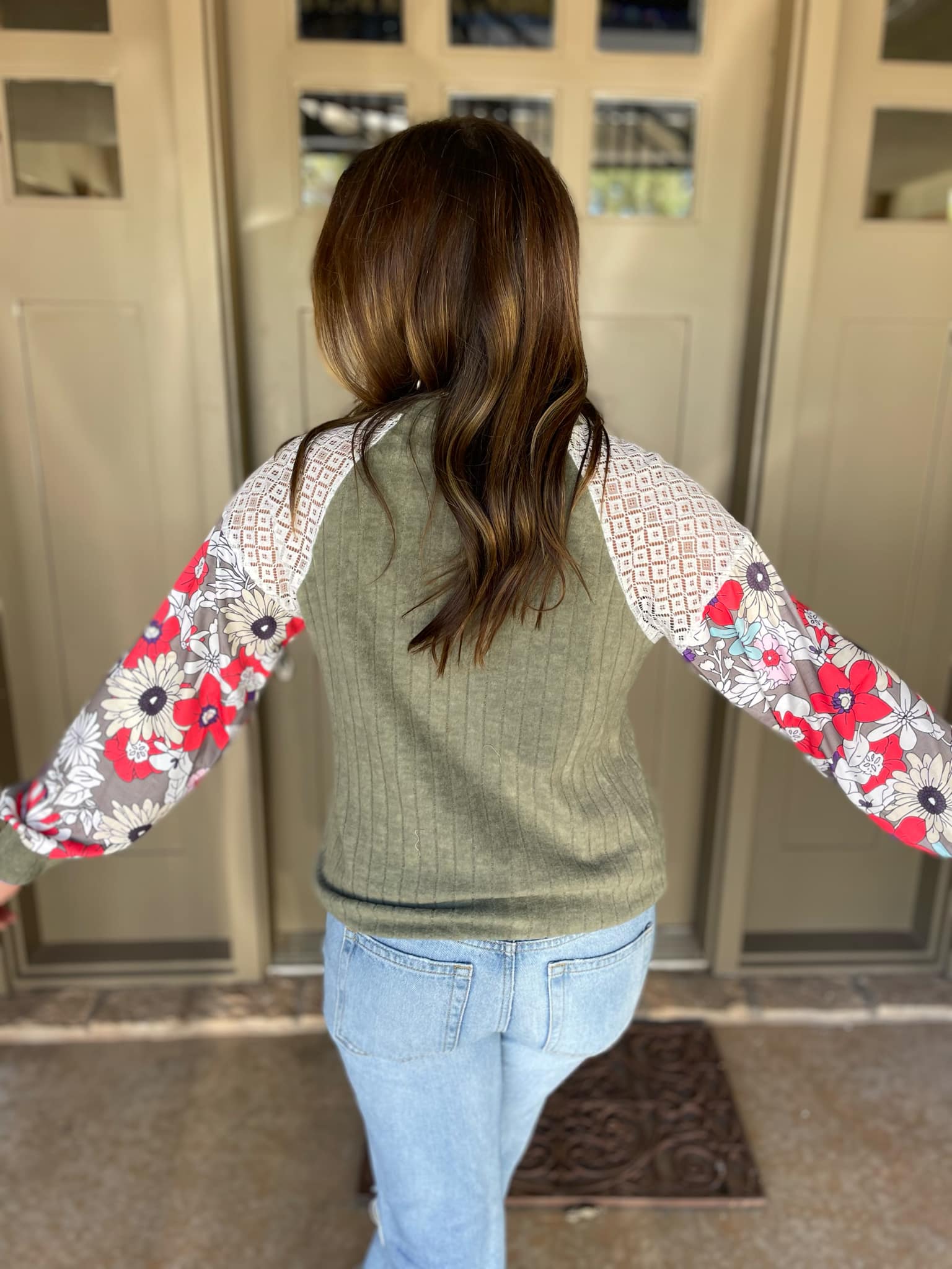 Aston Patchwork Blouse in Four Colors-Womens-Ave Shops-[option4]-[option5]-[option6]-[option7]-[option8]-Shop-Boutique-Clothing-for-Women-Online