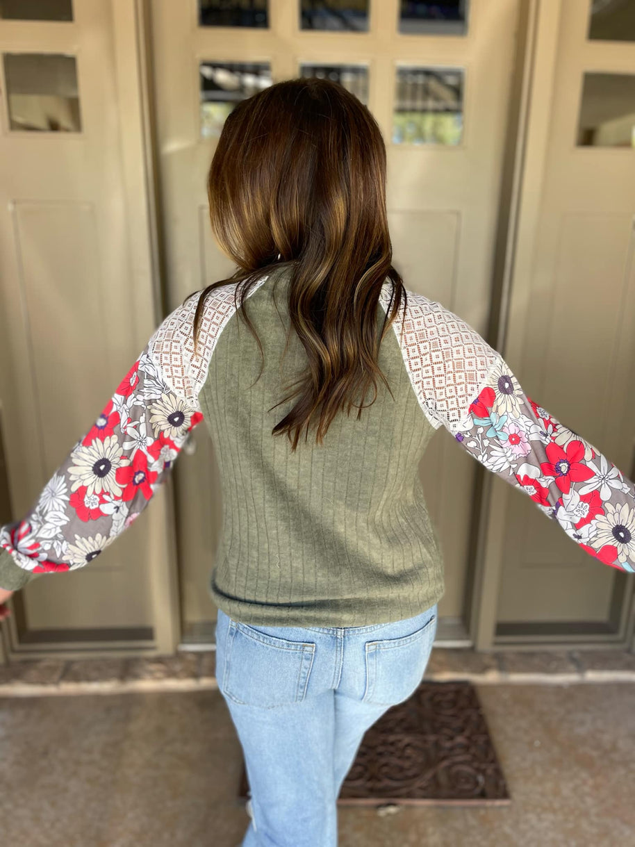 Aston Patchwork Blouse in Four Colors-Womens-Ave Shops-[option4]-[option5]-[option6]-[option7]-[option8]-Shop-Boutique-Clothing-for-Women-Online