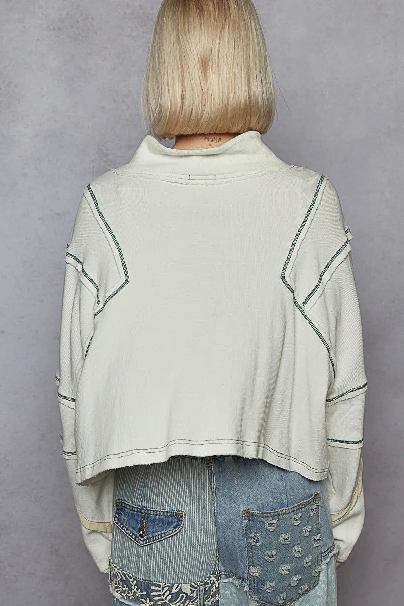 POL Contrast Stitching Zip Front Sweatshirt-Sweatshirts-Trendsi-[option4]-[option5]-[option6]-[option7]-[option8]-Shop-Boutique-Clothing-for-Women-Online