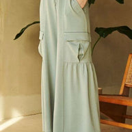 Davi & Dani Drawstring Ruched Detail Wide Leg Pants-Pants-Trendsi-[option4]-[option5]-[option6]-[option7]-[option8]-Shop-Boutique-Clothing-for-Women-Online