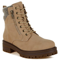 Mahisha Knitted Collar Zip-Up Hiker Boots-Rag Company-[option4]-[option5]-[option6]-[option7]-[option8]-Shop-Boutique-Clothing-for-Women-Online