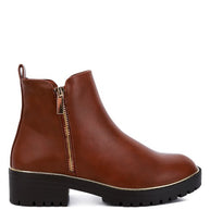 Thorin Metallic Frame Block Heel Boots-Rag Company-[option4]-[option5]-[option6]-[option7]-[option8]-Shop-Boutique-Clothing-for-Women-Online