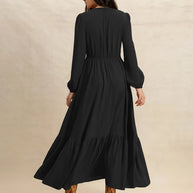 V-Neck Long Sleeve Dress-Dresses-Trendsi-[option4]-[option5]-[option6]-[option7]-[option8]-Shop-Boutique-Clothing-for-Women-Online