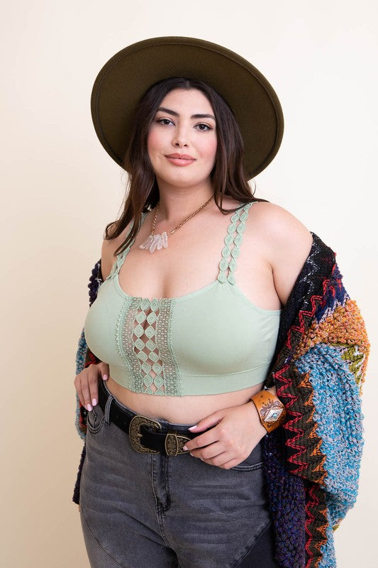 Boho Eye Lace Applique Bralette Plus Size-Leto Accessories-Sage-1X/2X-[option4]-[option5]-[option6]-[option7]-[option8]-Shop-Boutique-Clothing-for-Women-Online