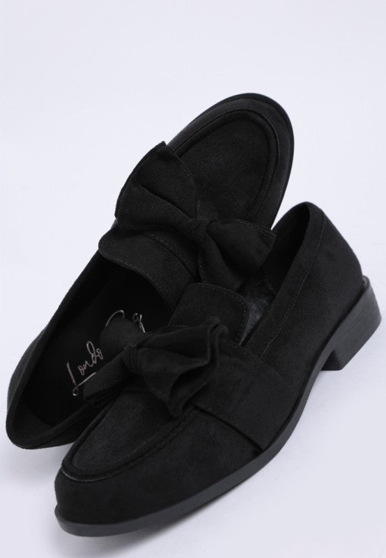 Havisham Bow Accent Heeled Loafers-Rag Company-[option4]-[option5]-[option6]-[option7]-[option8]-Shop-Boutique-Clothing-for-Women-Online