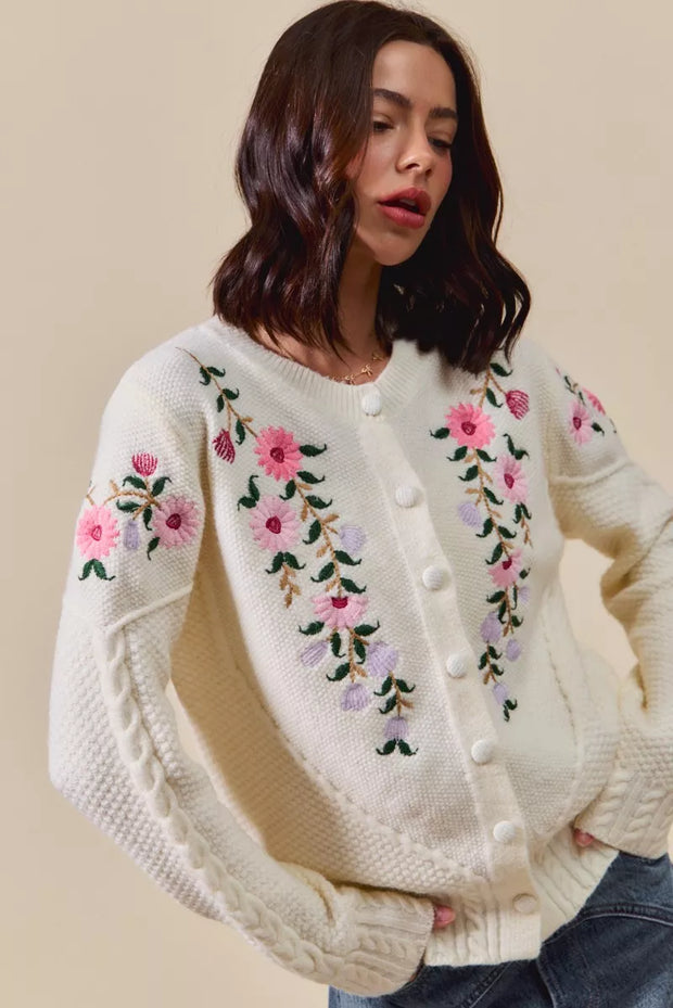 SO ME Floral Embroidered Coquette Sweater Cardigan-Cardigan-Trendsi-[option4]-[option5]-[option6]-[option7]-[option8]-Shop-Boutique-Clothing-for-Women-Online