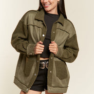 FAUX FUR AND SUEDE JACKET PLUS SIZE-Jade By Jane-[option4]-[option5]-[option6]-[option7]-[option8]-Shop-Boutique-Clothing-for-Women-Online