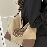 Suede Patch Adjustable Strap Tote Bag-Bags-Trendsi-[option4]-[option5]-[option6]-[option7]-[option8]-Shop-Boutique-Clothing-for-Women-Online