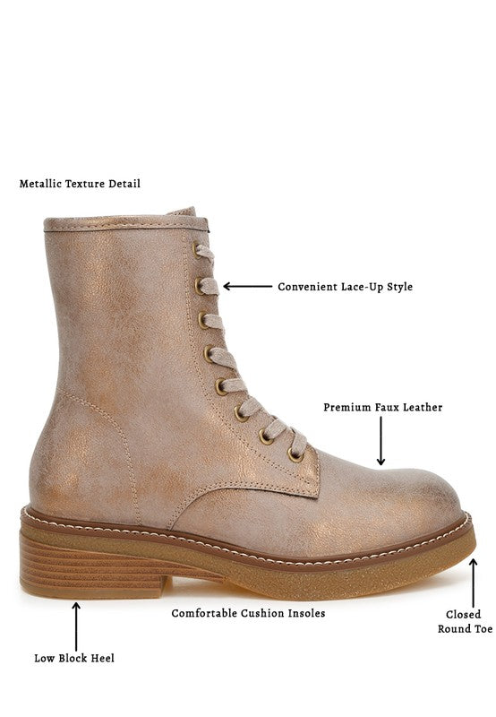 Clover Faux Leather Lace Up Boots-Rag Company-[option4]-[option5]-[option6]-[option7]-[option8]-Shop-Boutique-Clothing-for-Women-Online