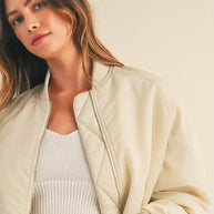 MABLE Back Ruched Utiltiy Bomber Jacket-Jackets-Trendsi-[option4]-[option5]-[option6]-[option7]-[option8]-Shop-Boutique-Clothing-for-Women-Online