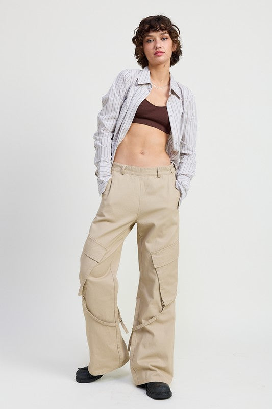 CARGO PANTS WITH POCKET DETAIL-Emory Park-[option4]-[option5]-[option6]-[option7]-[option8]-Shop-Boutique-Clothing-for-Women-Online