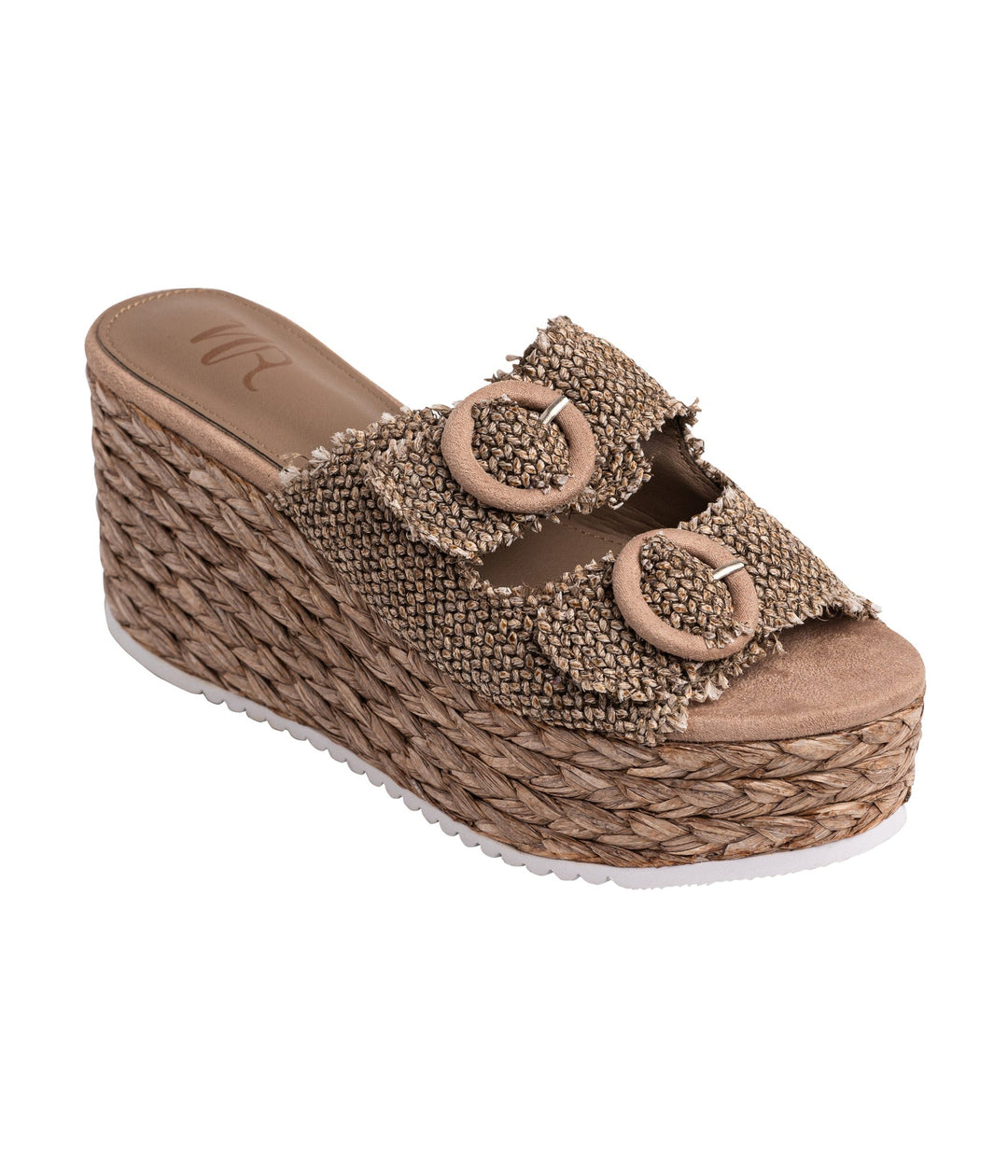 Eriwen Buckle Wedge in Taupe-140 Wedges-Not Rated-[option4]-[option5]-[option6]-[option7]-[option8]-Shop-Boutique-Clothing-for-Women-Online