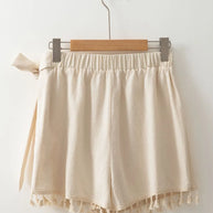 Tassel Trim Wrap Knot Side Mini Skort-Shorts-Trendsi-[option4]-[option5]-[option6]-[option7]-[option8]-Shop-Boutique-Clothing-for-Women-Online