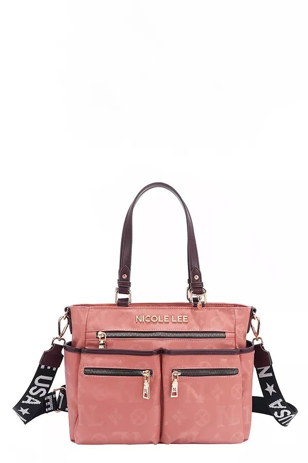 Nicole Lee USA Multi-Compartment Convertible Tote Bag-Bags-Trendsi-[option4]-[option5]-[option6]-[option7]-[option8]-Shop-Boutique-Clothing-for-Women-Online