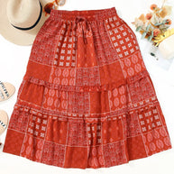 Printed Drawstring Midi Skirt-Skirts-Trendsi-[option4]-[option5]-[option6]-[option7]-[option8]-Shop-Boutique-Clothing-for-Women-Online