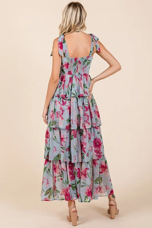 Mittoshop Layered Floral Sweetheart Neck Maxi Dress-Dresses-Trendsi-[option4]-[option5]-[option6]-[option7]-[option8]-Shop-Boutique-Clothing-for-Women-Online