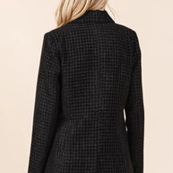 Mittoshop Plaid Texture Double-Breasted Long Sleeve Blazer-Blazers-Trendsi-[option4]-[option5]-[option6]-[option7]-[option8]-Shop-Boutique-Clothing-for-Women-Online