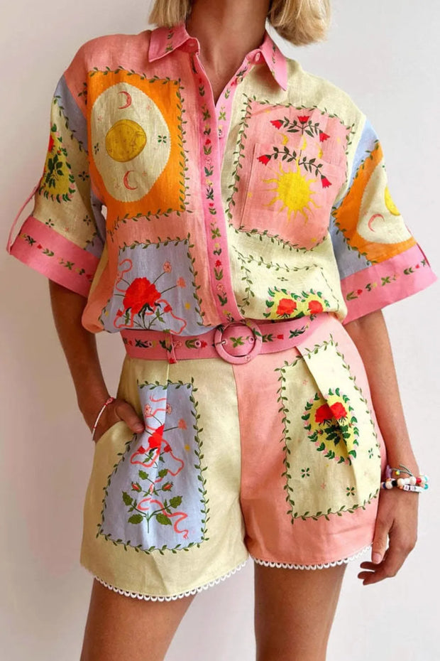 Printed Short Sleeve Shirt and Shorts Set-Sets-Trendsi-[option4]-[option5]-[option6]-[option7]-[option8]-Shop-Boutique-Clothing-for-Women-Online