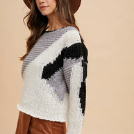 Annie Wear Color Block Drop Shoulder Sweater-Sweaters-Trendsi-[option4]-[option5]-[option6]-[option7]-[option8]-Shop-Boutique-Clothing-for-Women-Online