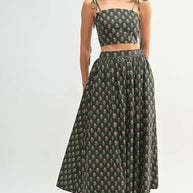 MABLE Floral Crop Top and Skirt Set-sets-Trendsi-[option4]-[option5]-[option6]-[option7]-[option8]-Shop-Boutique-Clothing-for-Women-Online