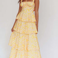 Floral Layered Ruffle Dress-Dresses-Trendsi-[option4]-[option5]-[option6]-[option7]-[option8]-Shop-Boutique-Clothing-for-Women-Online