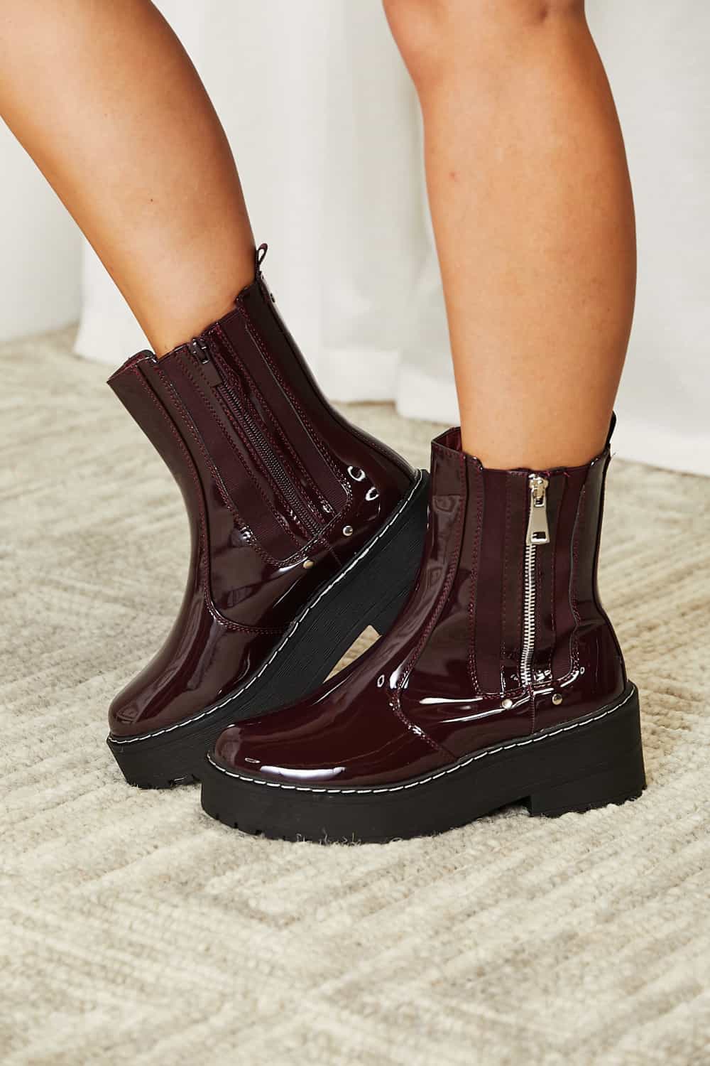 Forever Link Side Zip Platform Boots-Boots-Trendsi-[option4]-[option5]-[option6]-[option7]-[option8]-Shop-Boutique-Clothing-for-Women-Online