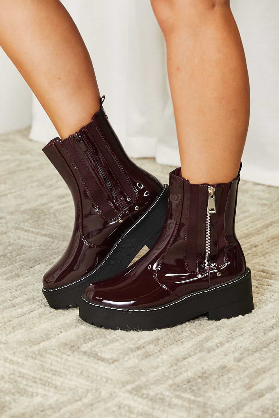 Forever Link Side Zip Platform Boots-Boots-Trendsi-[option4]-[option5]-[option6]-[option7]-[option8]-Shop-Boutique-Clothing-for-Women-Online