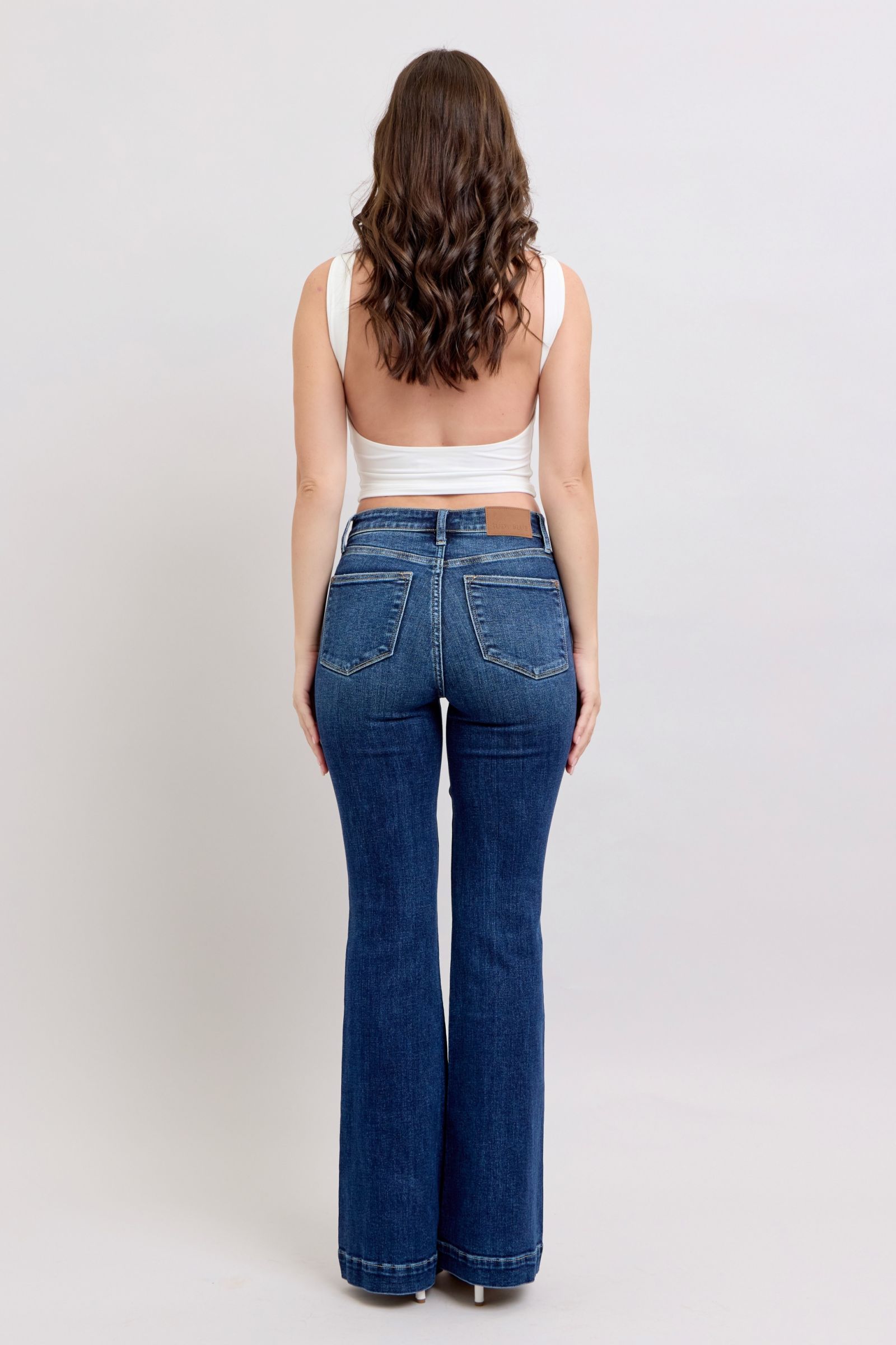 Judy Blue High Rise Flare Jeans-Trendsi-[option4]-[option5]-[option6]-[option7]-[option8]-Shop-Boutique-Clothing-for-Women-Online