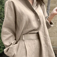 Button Up Long Sleeve Shirt-Tops-Trendsi-[option4]-[option5]-[option6]-[option7]-[option8]-Shop-Boutique-Clothing-for-Women-Online