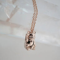 Lucky Cat Charm Necklace-HONEYCAT Jewelry-[option4]-[option5]-[option6]-[option7]-[option8]-Shop-Boutique-Clothing-for-Women-Online