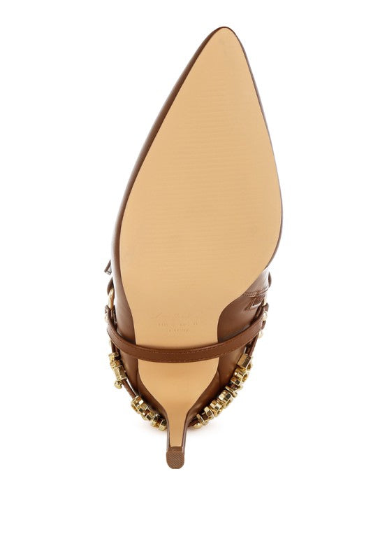 Nicene Harness Detail Stiletto Boots-Rag Company-[option4]-[option5]-[option6]-[option7]-[option8]-Shop-Boutique-Clothing-for-Women-Online