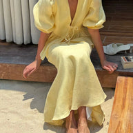 Tie Front Peplum Top and Skirt Set-Sets-Trendsi-[option4]-[option5]-[option6]-[option7]-[option8]-Shop-Boutique-Clothing-for-Women-Online