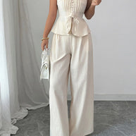 Sweetheart Neck Tube Top and Pants Set-Sets-Trendsi-[option4]-[option5]-[option6]-[option7]-[option8]-Shop-Boutique-Clothing-for-Women-Online