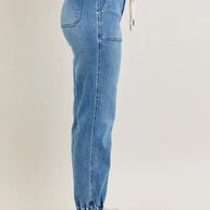 Judy Blue High Waist Denim Joggers-Trendsi-[option4]-[option5]-[option6]-[option7]-[option8]-Shop-Boutique-Clothing-for-Women-Online