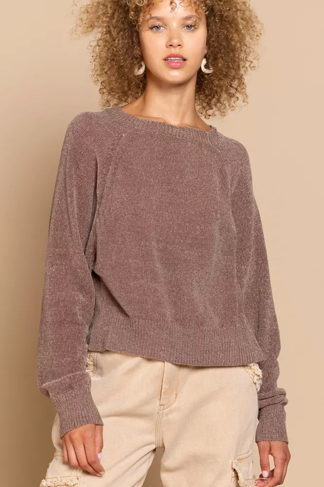 POL Round Neck Backless Sweater with Ribbed Edge-Sweaters-Trendsi-[option4]-[option5]-[option6]-[option7]-[option8]-Shop-Boutique-Clothing-for-Women-Online