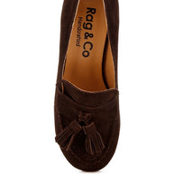 Aloha Tassels Detail Genuine Suede Loafers-Rag Company-[option4]-[option5]-[option6]-[option7]-[option8]-Shop-Boutique-Clothing-for-Women-Online