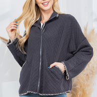 Quilt Jacket with Pockets-Orange Farm Clothing-[option4]-[option5]-[option6]-[option7]-[option8]-Shop-Boutique-Clothing-for-Women-Online