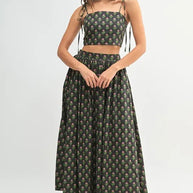 MABLE Floral Crop Top and Skirt Set-sets-Trendsi-[option4]-[option5]-[option6]-[option7]-[option8]-Shop-Boutique-Clothing-for-Women-Online