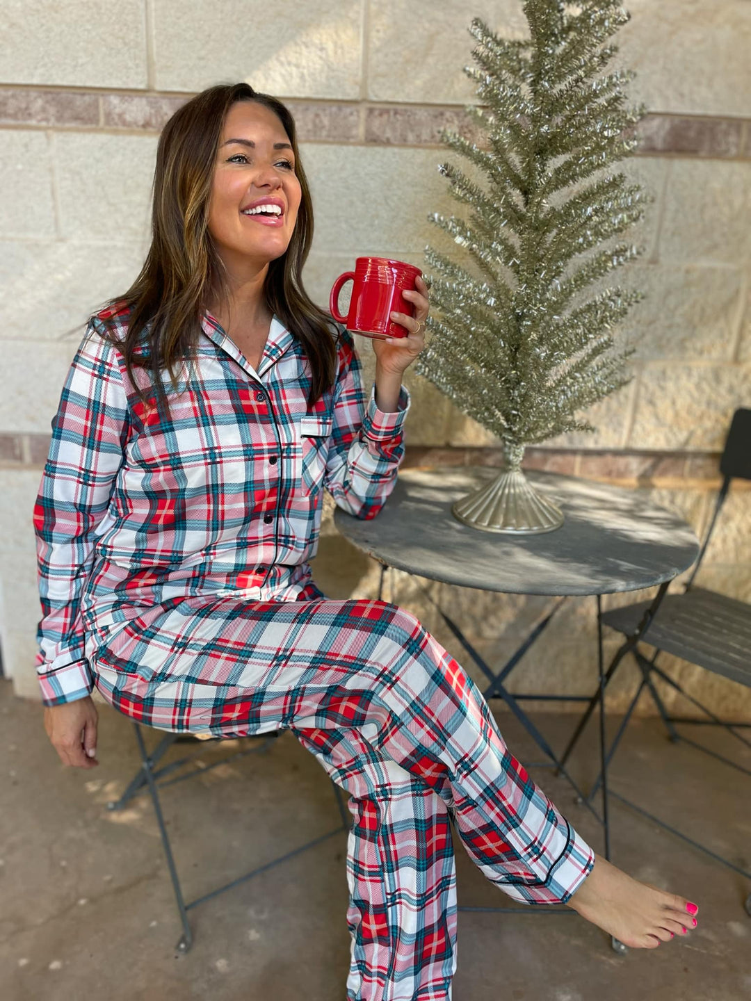 Holiday Plaid Pajama Set-Womens-Ave Shops-[option4]-[option5]-[option6]-[option7]-[option8]-Shop-Boutique-Clothing-for-Women-Online