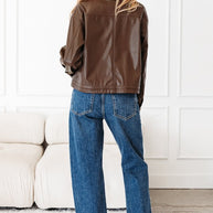 Leather Drawstring Hem Pocketed Jacket-JUNIPER BLVD-[option4]-[option5]-[option6]-[option7]-[option8]-Shop-Boutique-Clothing-for-Women-Online