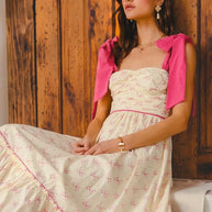 SO ME Ribbon Flowy Maxi Dress with Contrast Trim-Dresses-Trendsi-[option4]-[option5]-[option6]-[option7]-[option8]-Shop-Boutique-Clothing-for-Women-Online