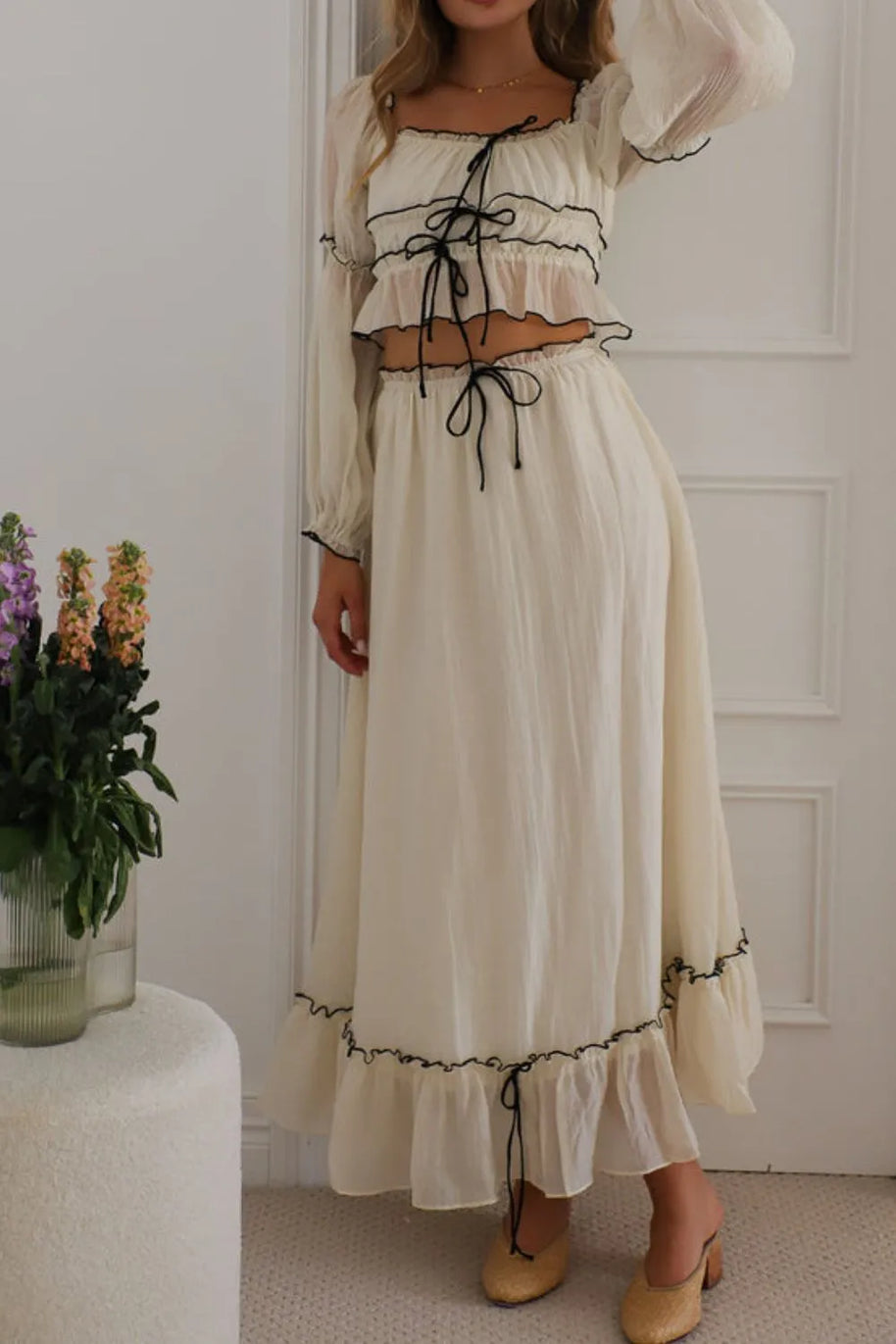 Off-Shoulder Top and Skirt Set-Dresses-Trendsi-[option4]-[option5]-[option6]-[option7]-[option8]-Shop-Boutique-Clothing-for-Women-Online