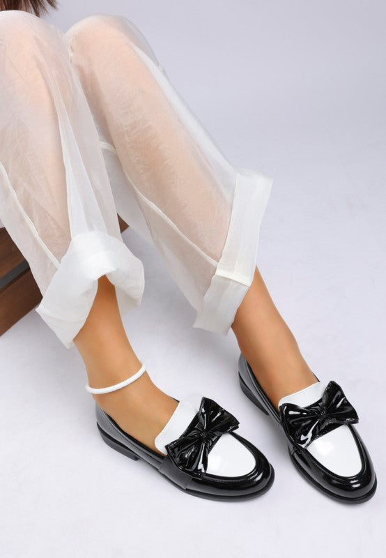 Araminta Classic Chunky Bow Loafers-Rag Company-[option4]-[option5]-[option6]-[option7]-[option8]-Shop-Boutique-Clothing-for-Women-Online