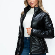 How Dare U Pocketed Zip Up Puffer Jacket with Removable Hood-Coats & Jackets-Trendsi-[option4]-[option5]-[option6]-[option7]-[option8]-Shop-Boutique-Clothing-for-Women-Online